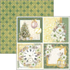 Ciao Bella SPARKLING CHRISTMAS 8x8 Paper Pad 12 Sheets #CBH069