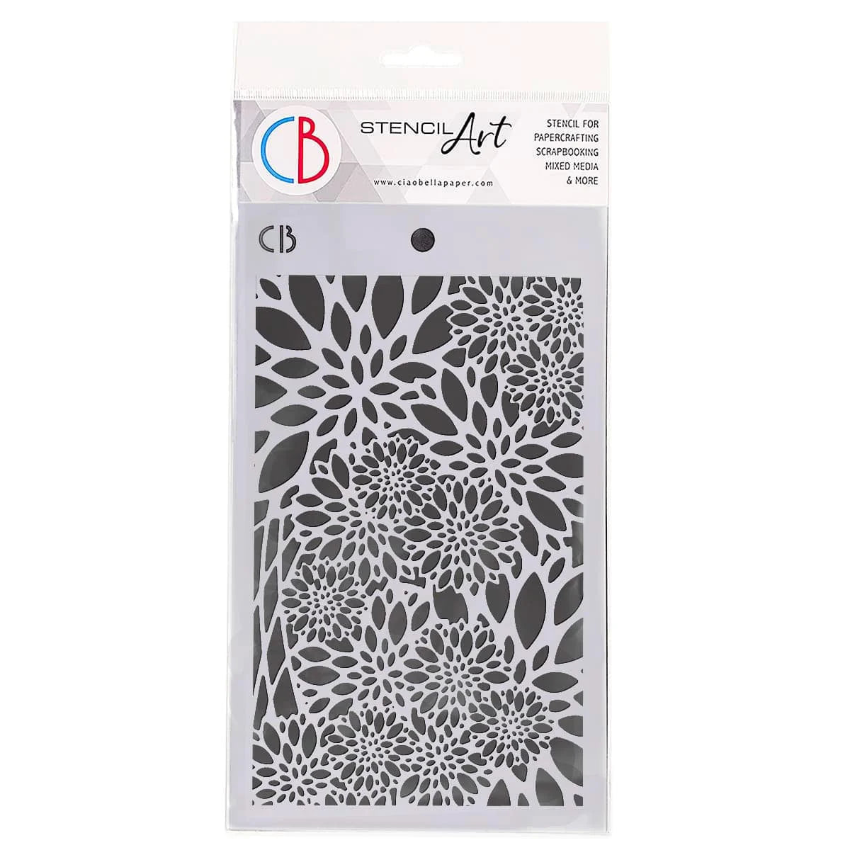 Ciao Bella POINSETTIA Texture Stencil 5
