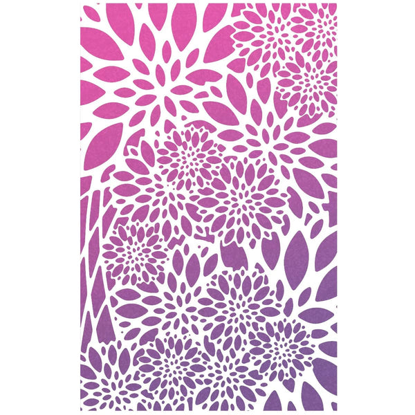 Ciao Bella POINSETTIA Texture Stencil 5" x 8"  #MS074