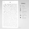 Ciao Bella POINSETTIA Texture Stencil 5" x 8"  #MS074