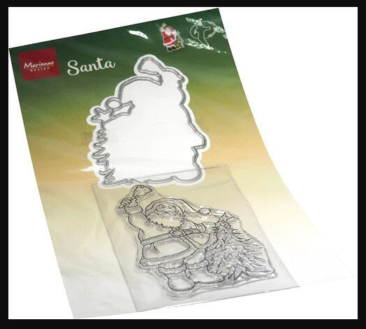 Marianne Design Stamp & Die Set - HETTY'S SANTA  #HT1669