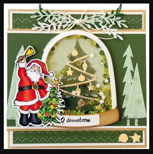 Marianne Design Stamp & Die Set - HETTY'S SANTA  #HT1669