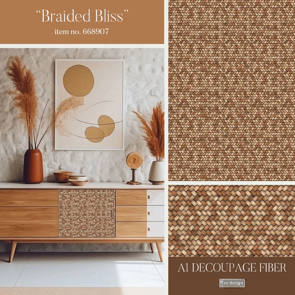 Re-Design with Prima BRAIDED BLISS A1 Decoupage FIBER 23.4" x 33.1" #668907