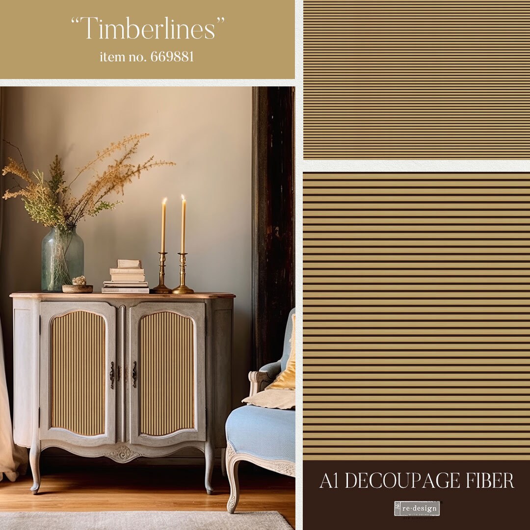Re-Design with Prima TIMBERLINES A1 Decoupage FIBER 23.4