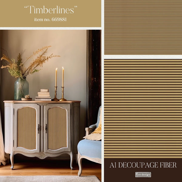 Re-Design with Prima TIMBERLINES A1 Decoupage FIBER 23.4" x 33.1" #669881