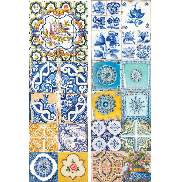 Re-design with Prima CERAMIC TILES II Decor Transfer 24"x35" #658090