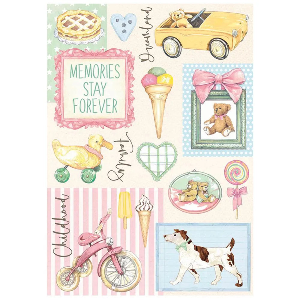 STAMPERIA Decoupage DayDream ACCESSORIES Rice Paper A4 #DFSA4681