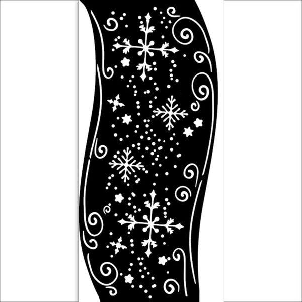 Stamperia Christmas RIBBON Stencil 12X25 cm #KSTDL83
