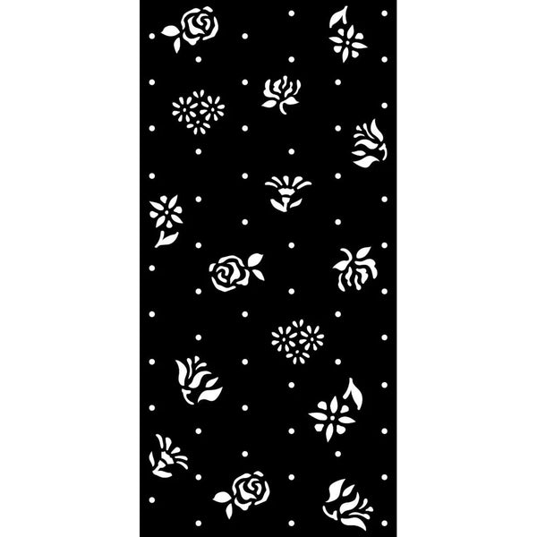 Stamperia GARDEN Of PROMISES ROSEBUDS Stencil 12X25 cm #KSTDL58