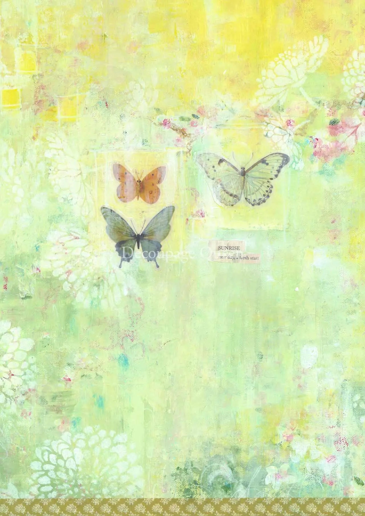 Decoupage Queen Ellen J Goods SUNRISE EARLY MORNING A4 Rice Paper dqrp0383