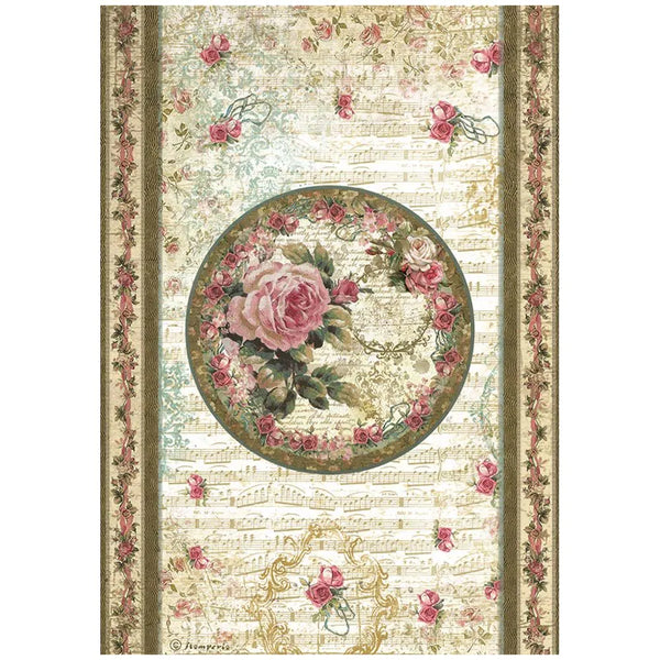 Stamperia PRECIOUS PRECIOUS PEONY Decoupage Rice Paper A4 #DFSA4827
