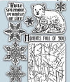 Stamperia HD Arctic Antarctic MOMENTS Full of YOU Cling Mount Rubber Stamp Set 14x18cm #WTKCC179