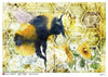 Paper Designs BUMBLEBEE with Sunflowers A4 Decoupage Rice Paper ANIMALS0181