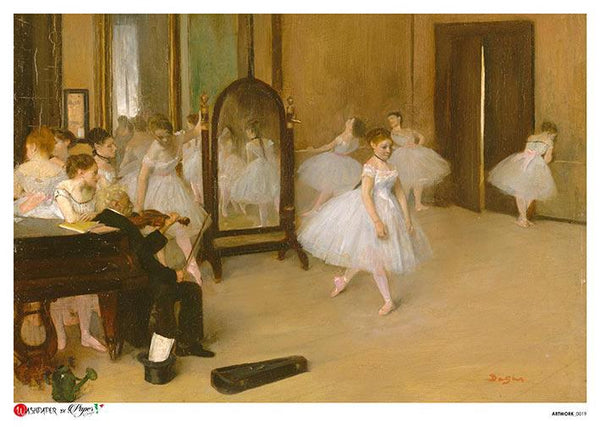 Paper Designs The DANCING CLASS Degas A4 Decoupage Rice Paper #ARTWORK0019