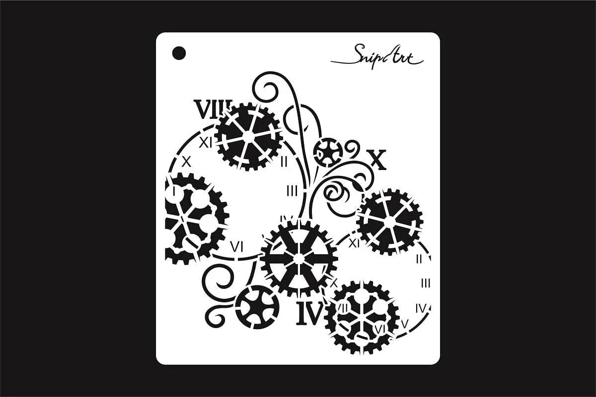 Snipart Industrial Factory COGS Stencil #38259