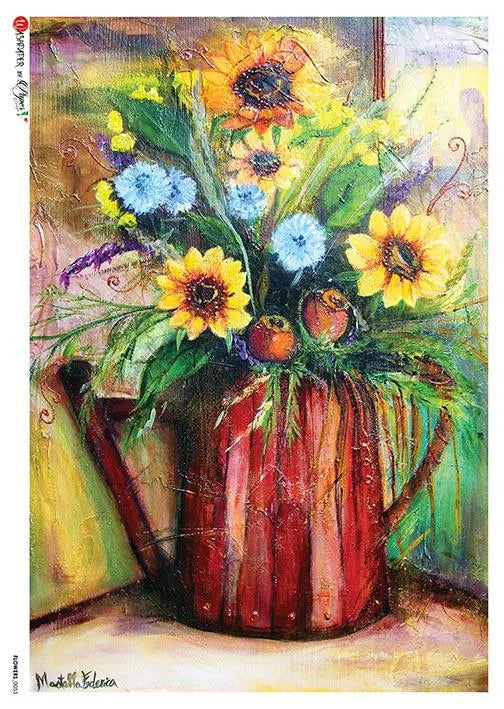 Paper Designs FLOWERS A4 Decoupage Rice Paper FLOWERS 0053