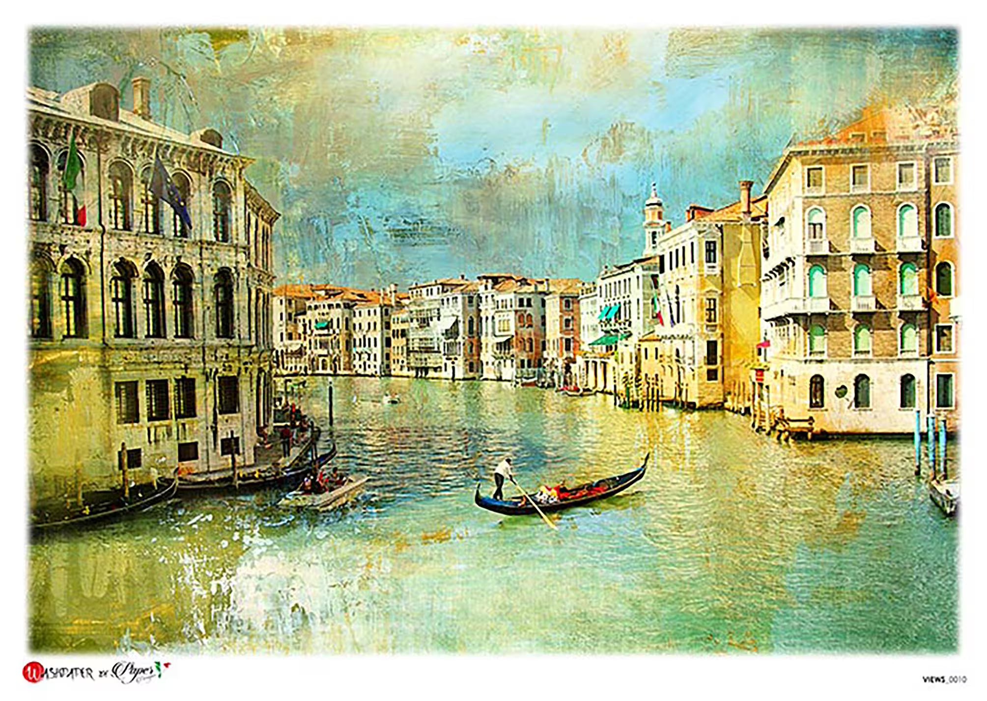 Paper Designs VIEWS 0010 - Venice A4 Decoupage Rice Paper