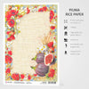 Ciao Bella Under the Tuscan Sun SWEET COUNTRYSIDE Rice Paper A4 Mixed Media #CBRP098