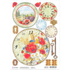 Ciao Bella Under the Tuscan Sun TUSCAN CLOCKS Rice Paper A4 Mixed Media #CBRP100