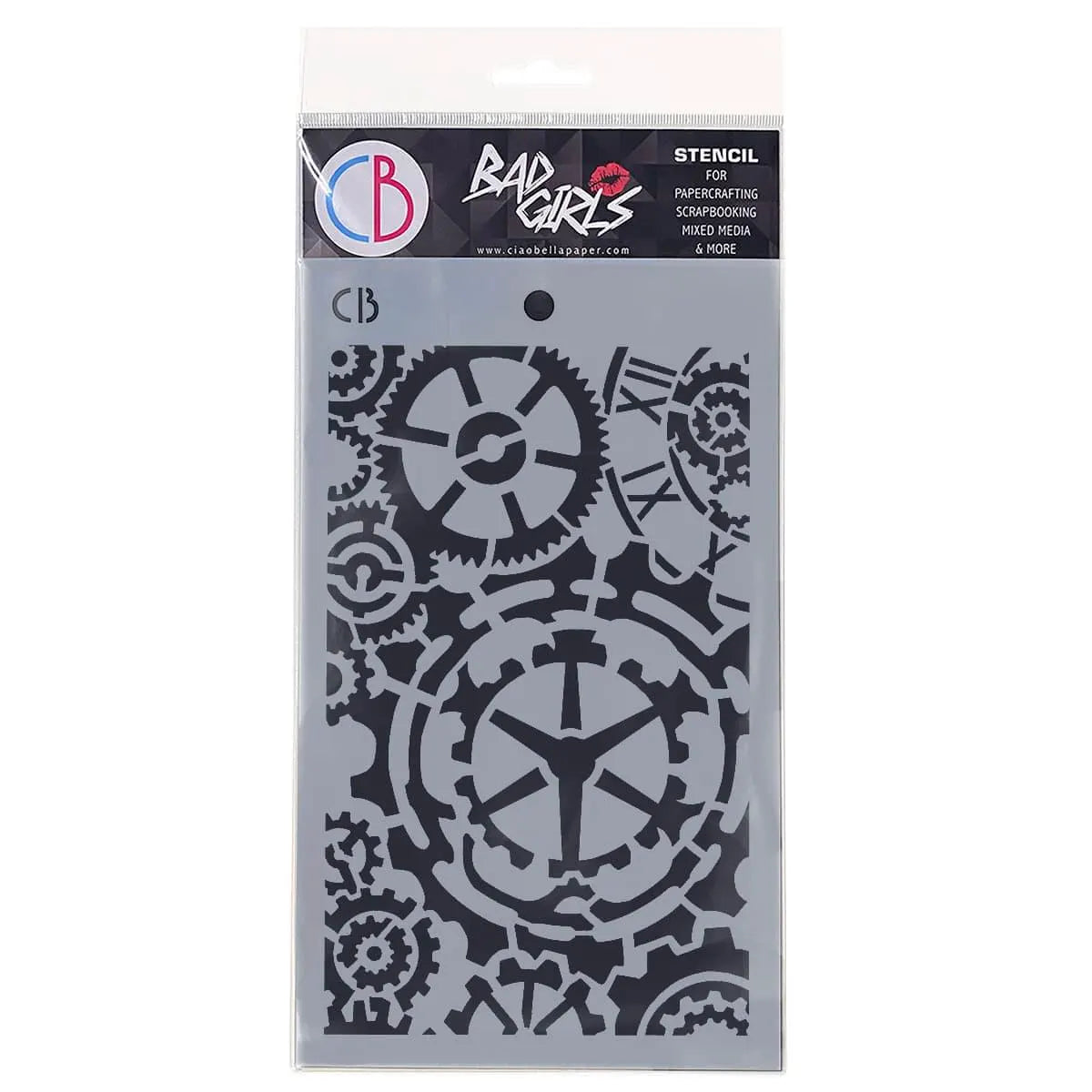 Ciao Bella GEARS Texture Stencil 5