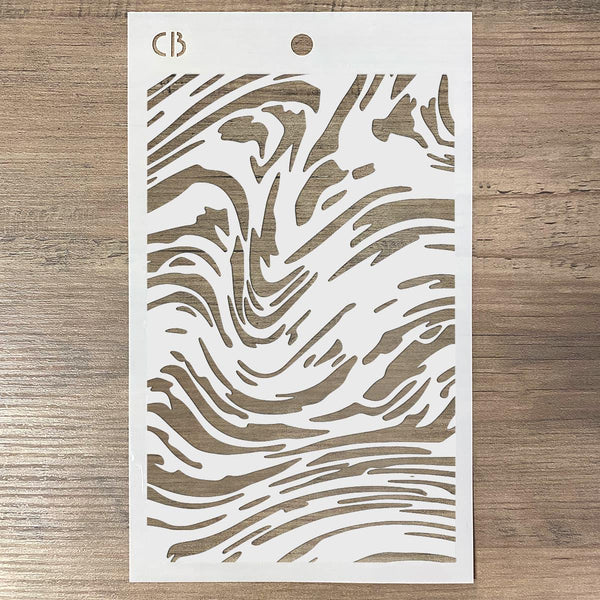 Ciao Bella MARBLE Texture Stencil 5" x 8" #MS072