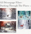 Re-Design with Prima DASHING THROUGH THE PINES Christmas A3 Decoupage FIBER 11.7" x 16.5" 3 Sheets #671532