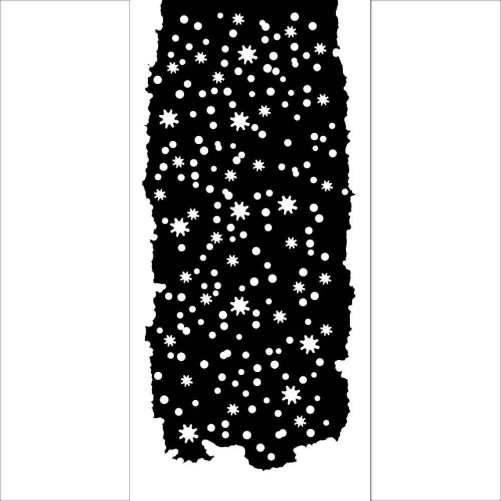 Stamperia Christmas LITTLE DOTS Stencil 12X25 cm #KSTDL84