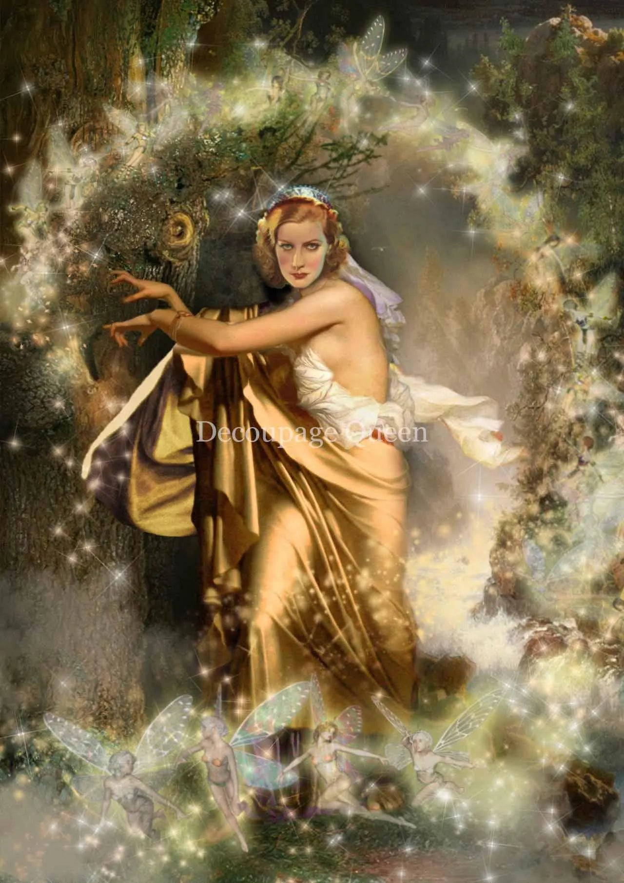 Decoupage Queen Howard David Johnson MORGAN LeFAY A4 Rice Paper DQRP_0339 Retired 7.20.24