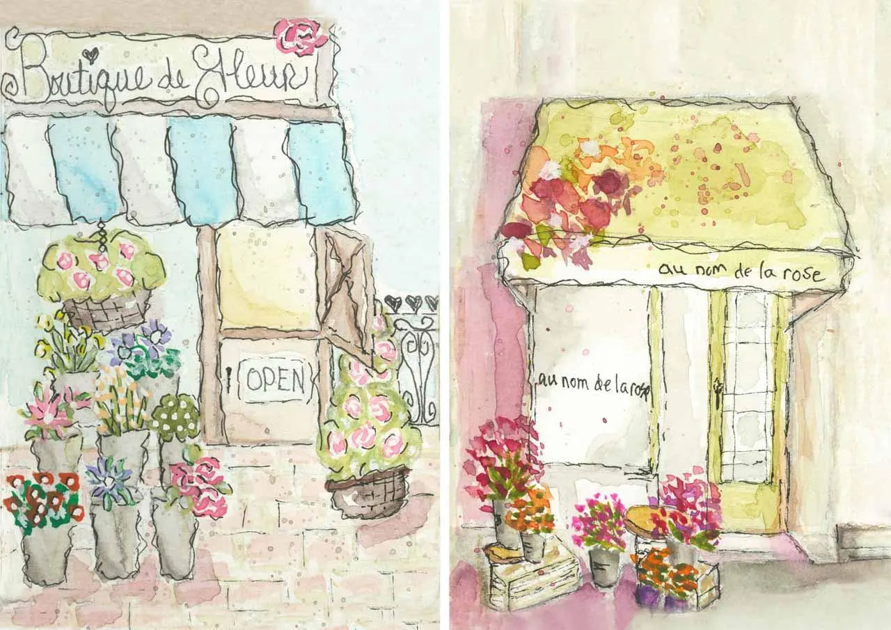 Decoupage Queen Old to Ooh La La BOUTIQUE DE FLEUR A4 Rice Paper #DQRP0226