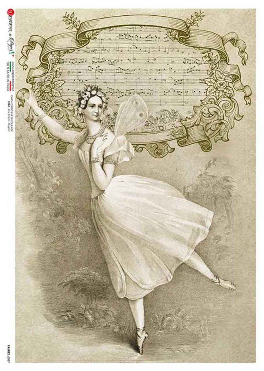 Paper Designs VINTAGE FAIRY 1 A4 Decoupage Rice Paper #FAIRIES0087