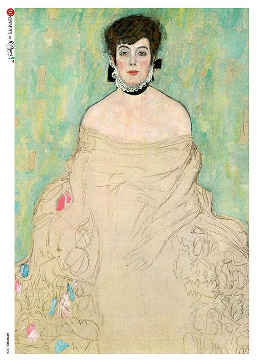 Paper Designs Gustav Klimt Portrait of AMALIE ZUCKERKANDL A4 Decoupage Rice Paper #ARTWORK0080