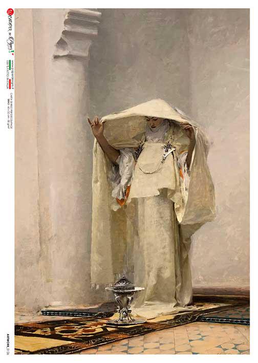 Paper Designs John Singer Sargent SMOKE of AMBERGRIS A4 Decoupage Rice Paper #ARTWORK0126