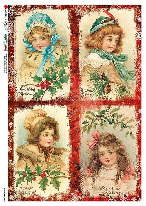 Paper Designs CHRISTMAS A4 Decoupage Rice Paper #CHRISTMAS 0338