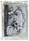 Paper Designs DOG Watering the Plant A4 Decoupage Rice Paper #OLD PHOTOS 0107