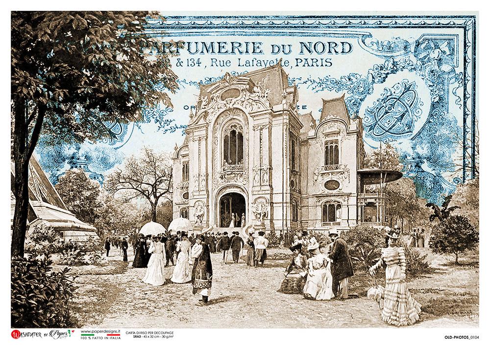 Paper Designs Old Photos CHATEAU Scene A4 Decoupage Rice Paper #OLD PHOTOS 0104