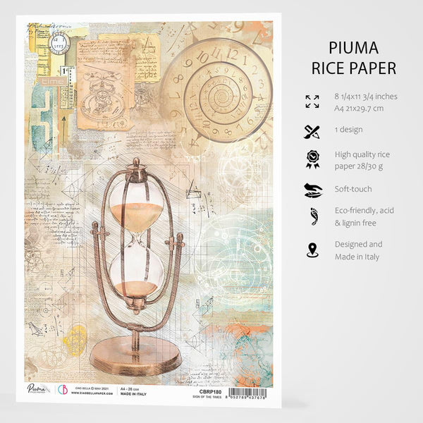 Ciao Bella SIGN Of The TIMES Rice Paper A4 Mixed Media CBRP180