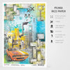 Ciao Bella Start your Engines HIGH SPEED CIRCUIT Rice Paper A4 Mixed Media #CBRP084