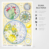 Ciao Bella Sicilia OROLOGI Di MAIOLICA / Majolica Watches Rice Paper A4 Mixed Media CBRP094