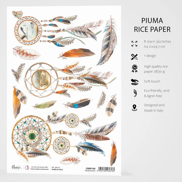 Ciao Bella DREAMCATCHER Rice Paper A4 Mixed Media CBRP159