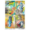 Ciao Bella Start your Engines NO SPEED LIMIT Cards Rice Paper A4 Mixed Media #CBRP087