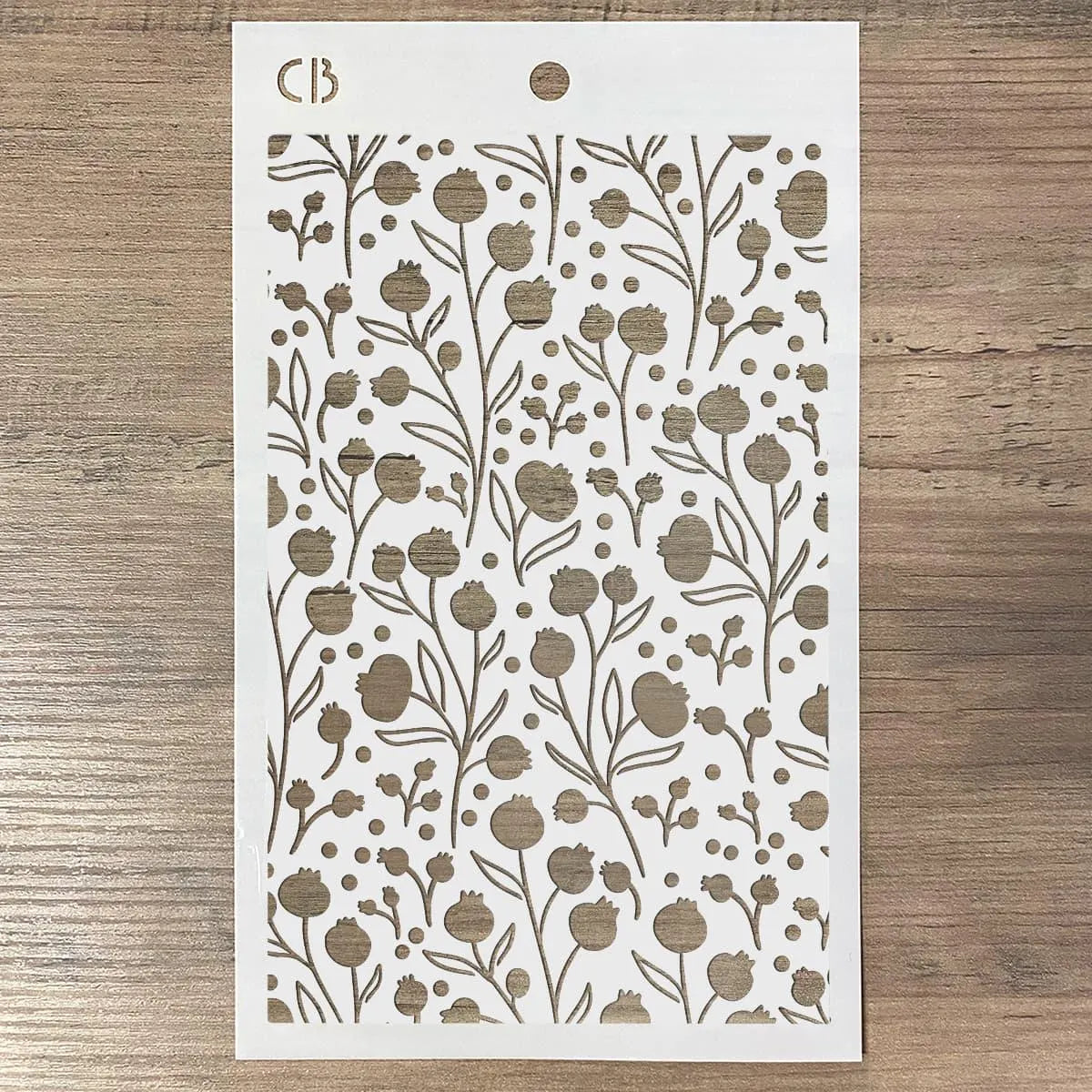 Ciao Bella WINTER BERRIES Texture Stencil 5