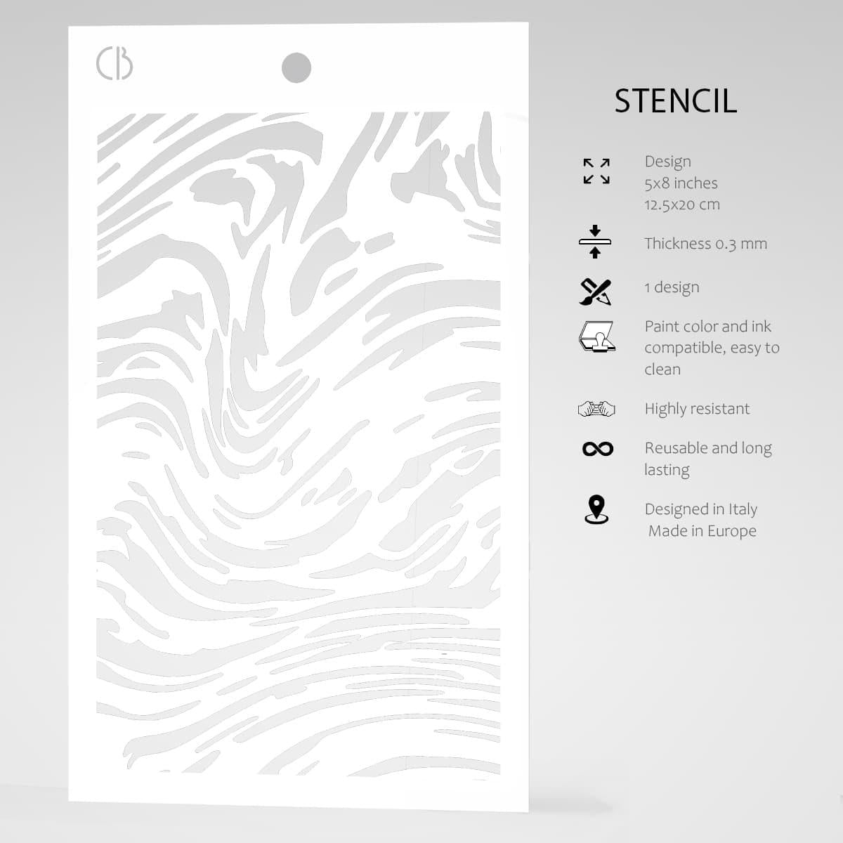 Ciao Bella MARBLE Texture Stencil 5