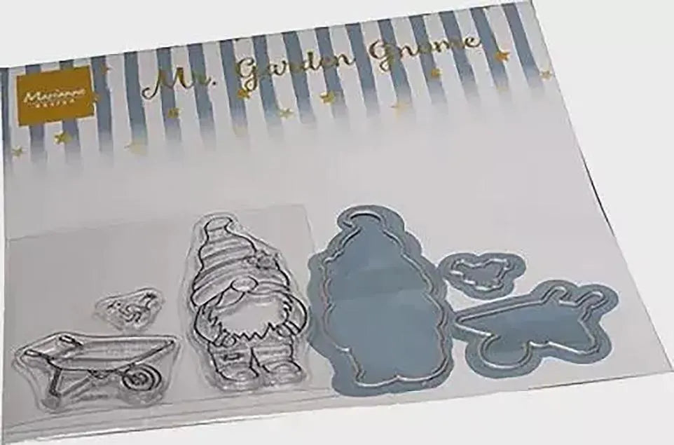 Marianne Design - MR. GARDEN GNOME - Stamp & Die Set #CS1125