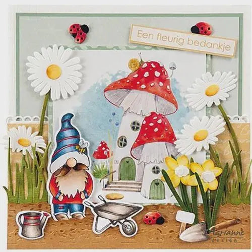 Marianne Design - MR. GARDEN GNOME - Stamp & Die Set #CS1125