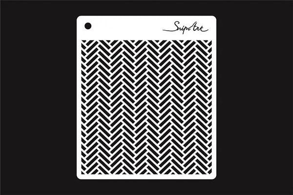 Snipart PARQUET PATTERN 15cm x 15cm Stencil #28242