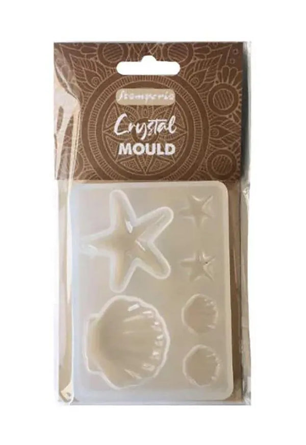 Stamperia Crystal Mould SHELLS Silicone Mixed Media Resin Mold #KACM01