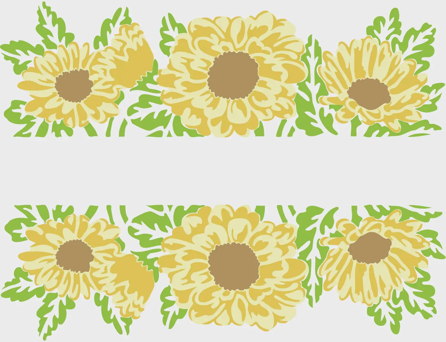 TCW The Crafter's Workshop DAISY BANNER A2 Layered Stencil #TCW6037