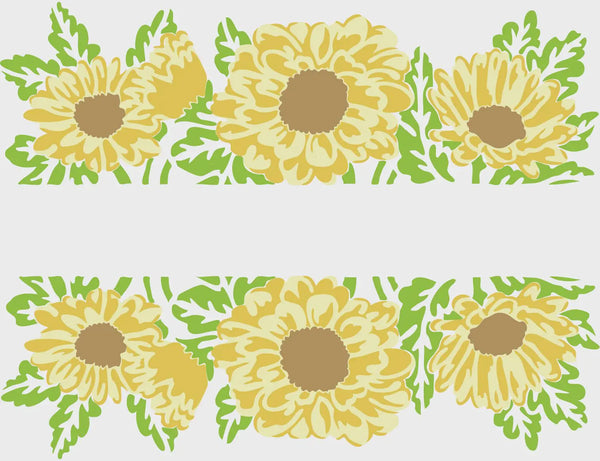 TCW The Crafter's Workshop DAISY BANNER A2 Layered Stencil #TCW6037