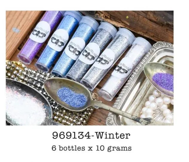 Finnabair - Prima - Art Ingredients - WINTER GLITTER - Set 6 colors - #969134