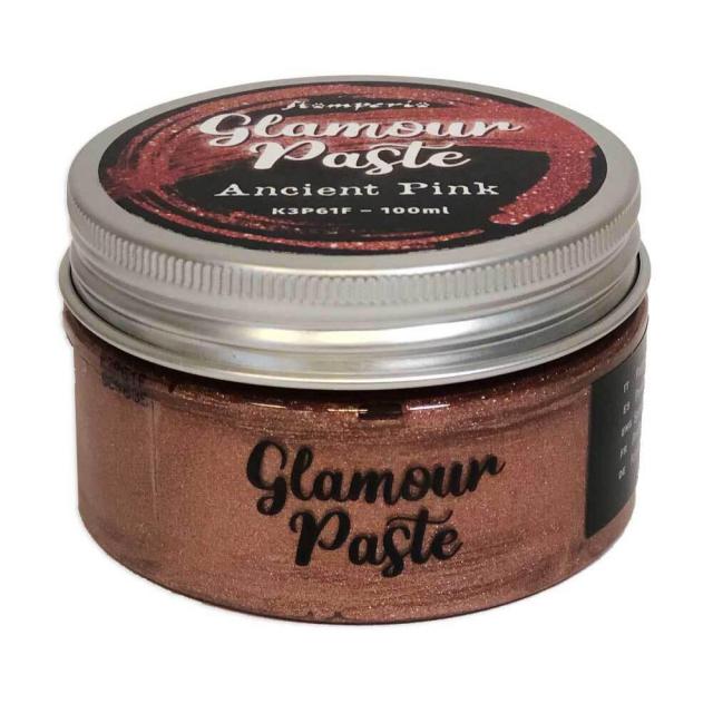 Stamperia Glamour Paste ANCIENT PINK Shimmer 100 Ml  #K3P61F